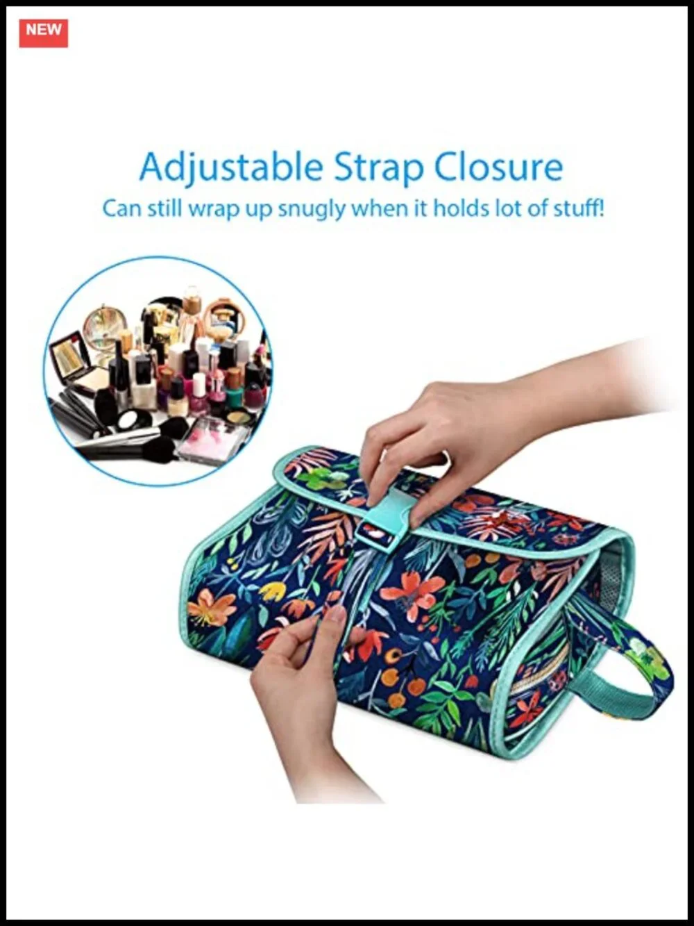 Hanging Toiletry Bag Travel Makeup Organizer Water Resistant Storage Pouch